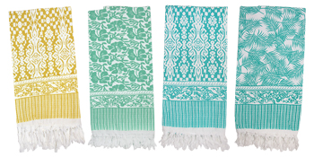 116 Full Sarong Lost River Motifs -- Turquoise